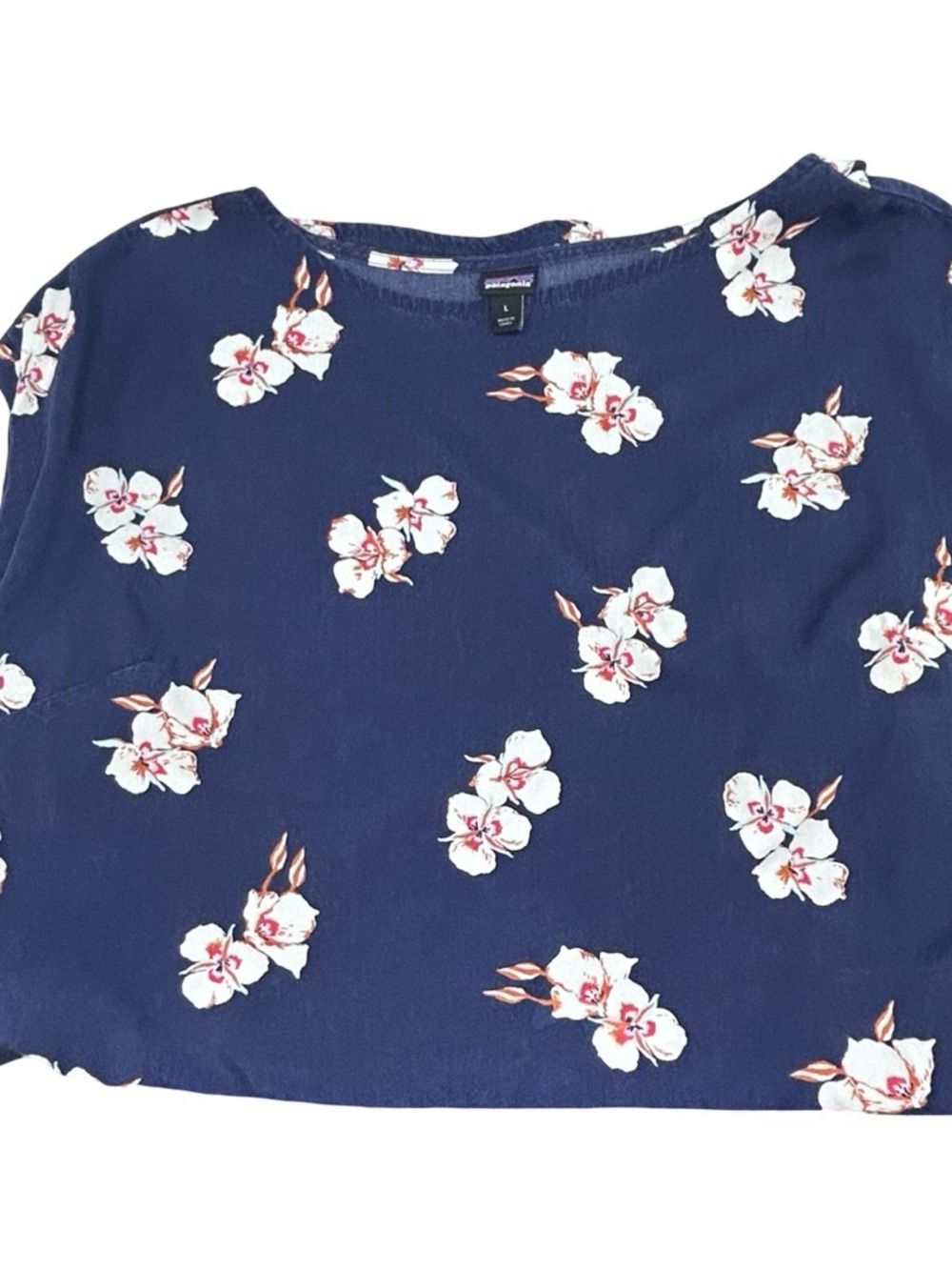 Patagonia June Lake Mariposa Lily Blue Floral Mini Dress Size Large - Picture 5 of 7